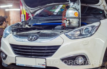 Замена тормозной жидкости Хендай ix35 (подробные фото)