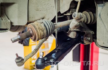 Замена амортизаторов и переднего рычага Хендай ix35  (подробные фото)