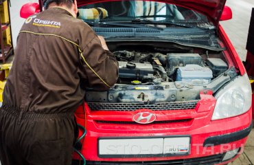 Замена помпы Хендай Гетц (подробные фото)